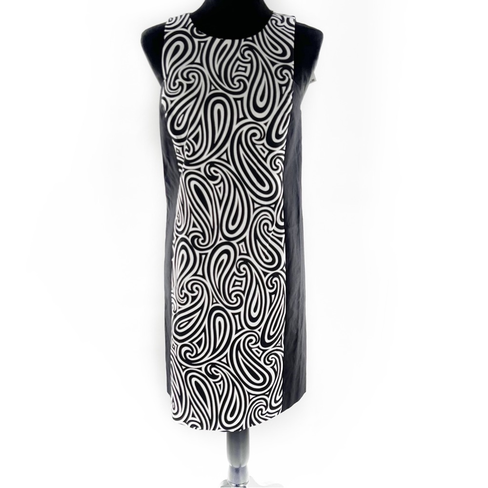 MICHAEL Michael Kors Black & White Modern Swirl Pattern Dress Size Small, NWT! - Picture 4 of 16